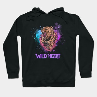 angry bear, wild heart Hoodie